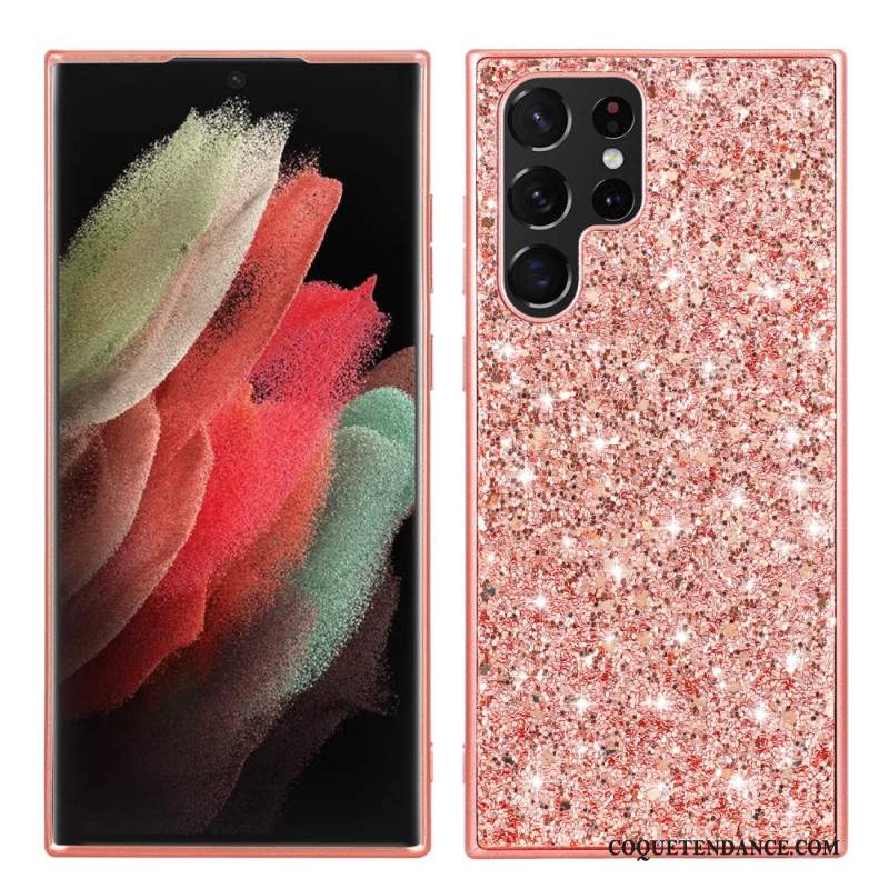 Coque Samsung Galaxy S24 Ultra 5G Paillettes Éclatantes