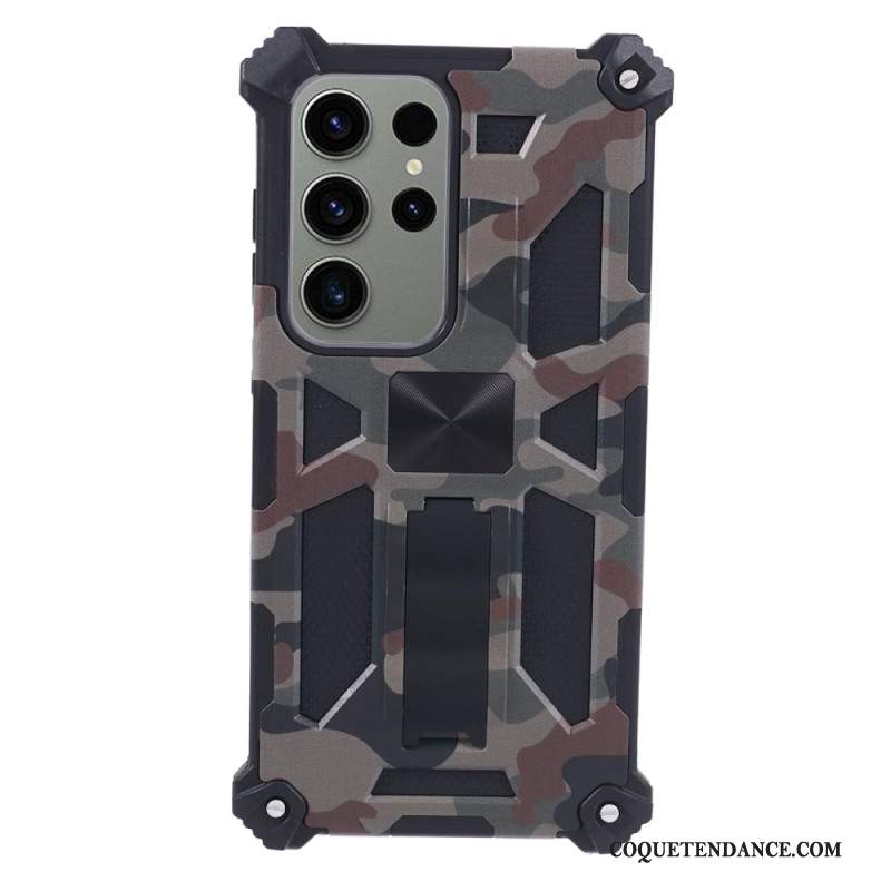 Coque Samsung Galaxy S24 Ultra avec Support Camouflage