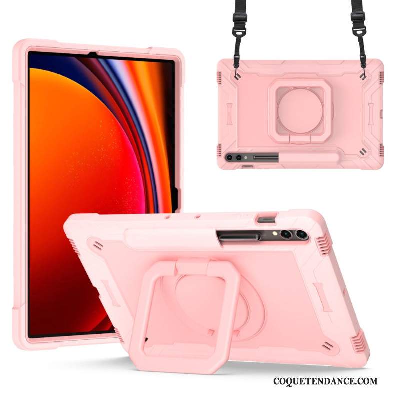 Coque Samsung Galaxy Tab S9 Plus / Tab S9 FE Plus Design avec Bandoulière