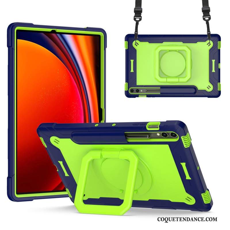 Coque Samsung Galaxy Tab S9 Plus / Tab S9 FE Plus Design avec Bandoulière