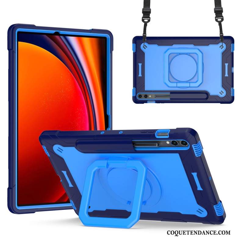 Coque Samsung Galaxy Tab S9 Plus / Tab S9 FE Plus Design avec Bandoulière