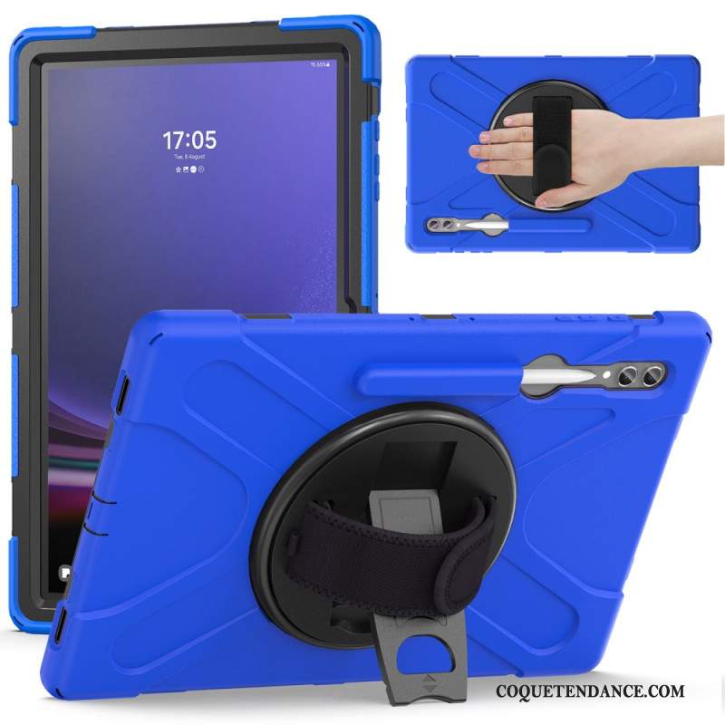 Coque Samsung Galaxy Tab S9 Ultra / S8 Ultra Triple Protection Sangle et Support