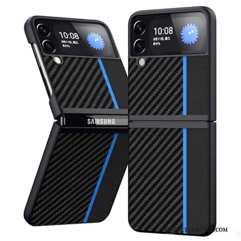 Coque Samsung Galaxy Z Flip 4 Fibre Carbone Line