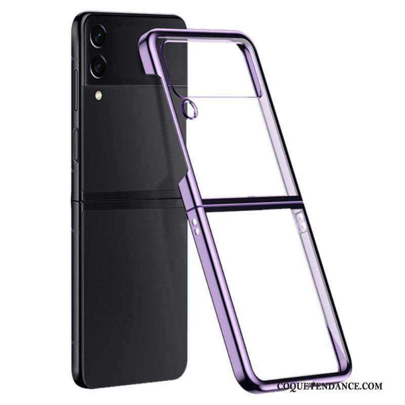 Coque Samsung Galaxy Z Flip 4 Transparente Contours Colorés