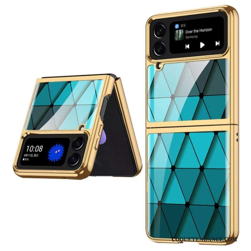 Coque Samsung Galaxy Z Flip 4 Verre Trempé Arlequin GKK