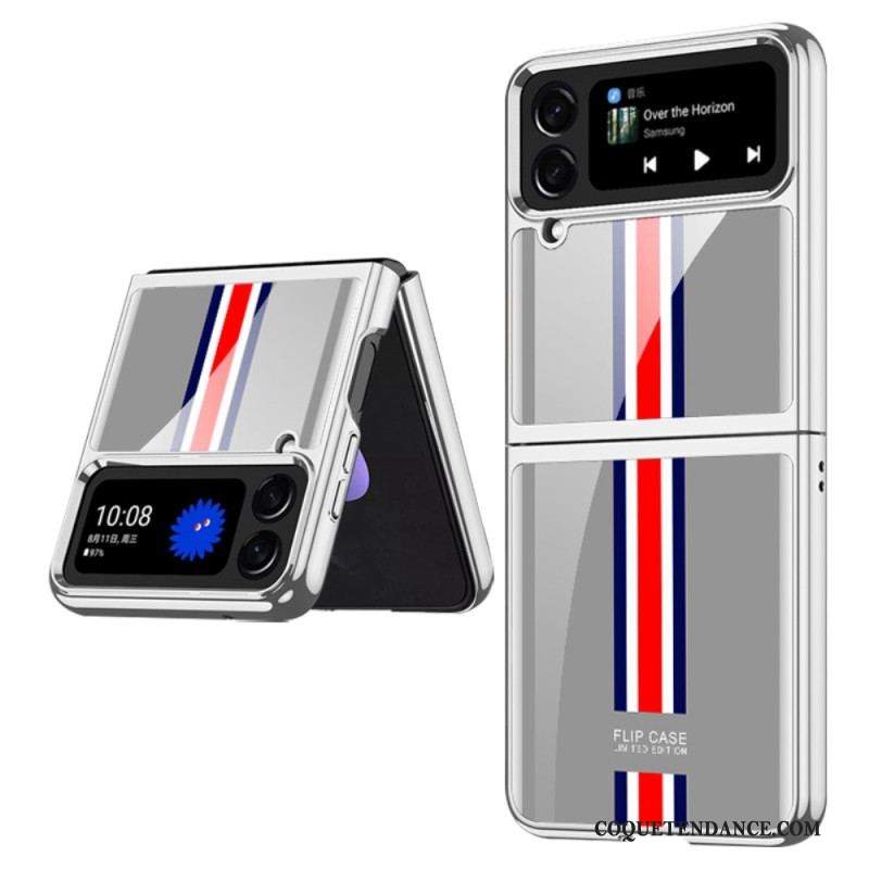 Coque Samsung Galaxy Z Flip 4 Verre Trempé Tricolore GKK