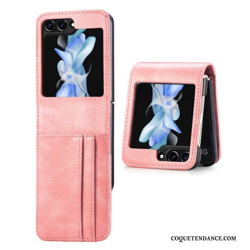 Coque Samsung Galaxy Z Flip 5 Style Cuir Porte-Cartes