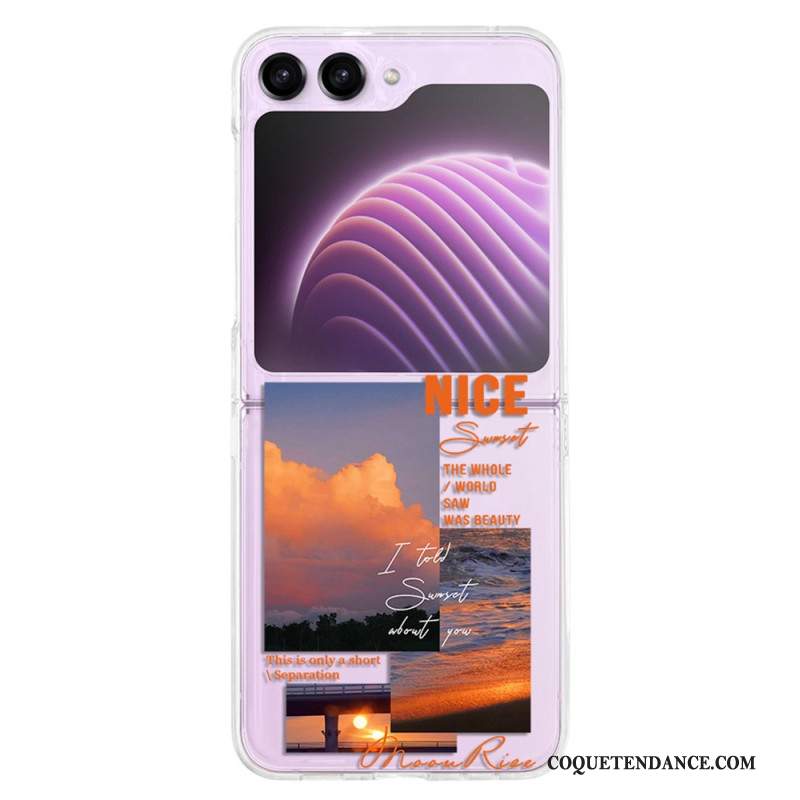 Coque Samsung Galaxy Z Flip 5 Transparente Destination