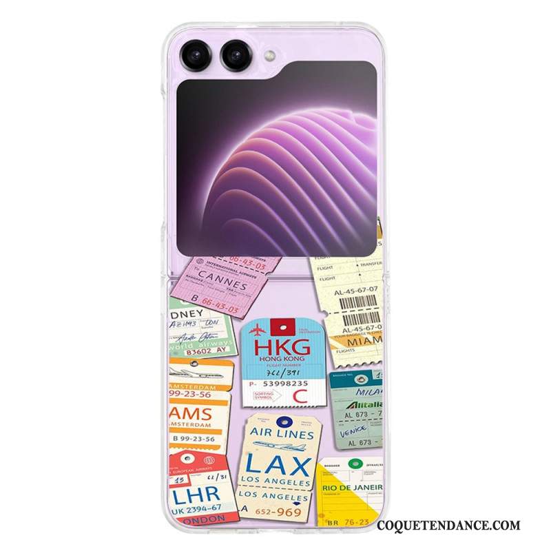 Coque Samsung Galaxy Z Flip 5 Transparente Voyage