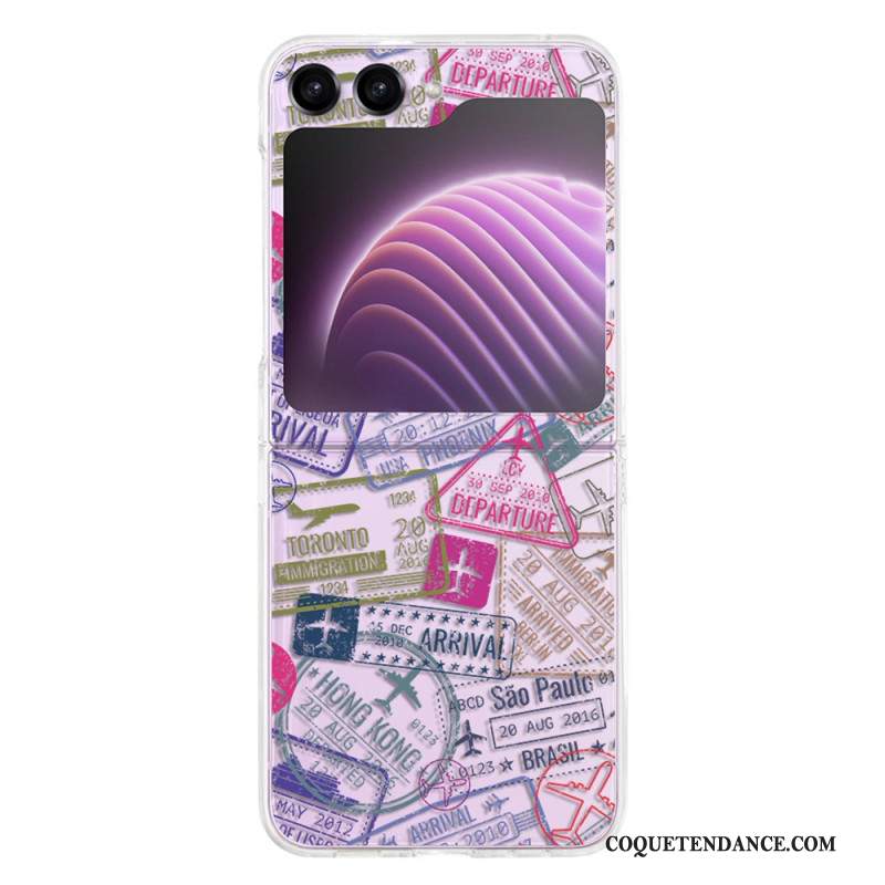 Coque Samsung Galaxy Z Flip 5 Transparente Voyage