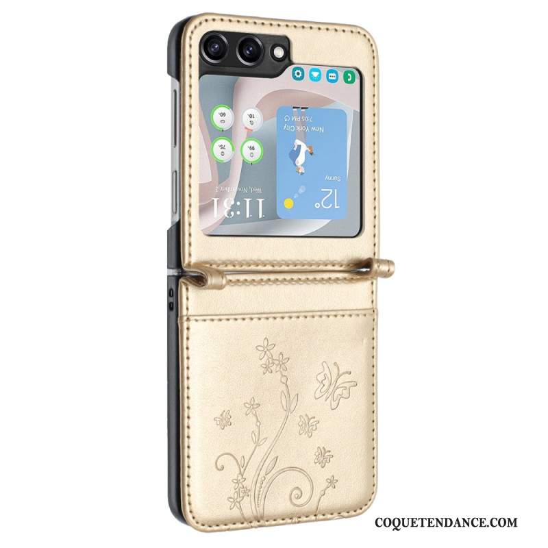 Coque Samsung Galaxy Z Flip 6 Papillons et Fleurs