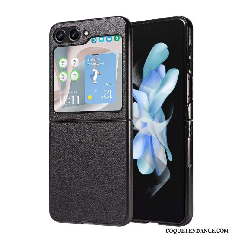 Coque Samsung Galaxy Z Flip 6 Style Cuir Discret