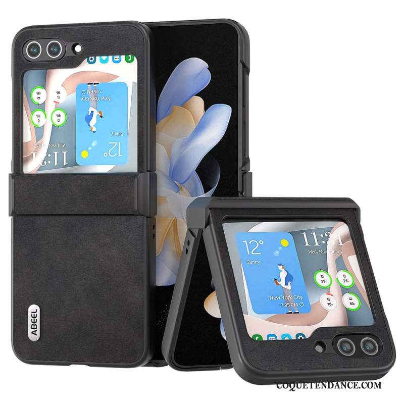 Coque Samsung Galaxy Z Flip 6 Style Cuir Vintage ABEEL