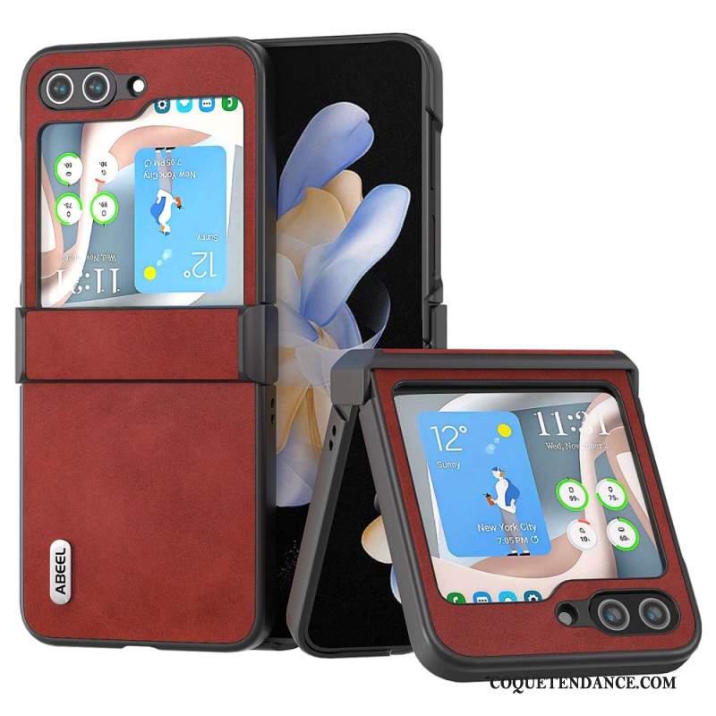 Coque Samsung Galaxy Z Flip 6 Style Cuir Vintage ABEEL