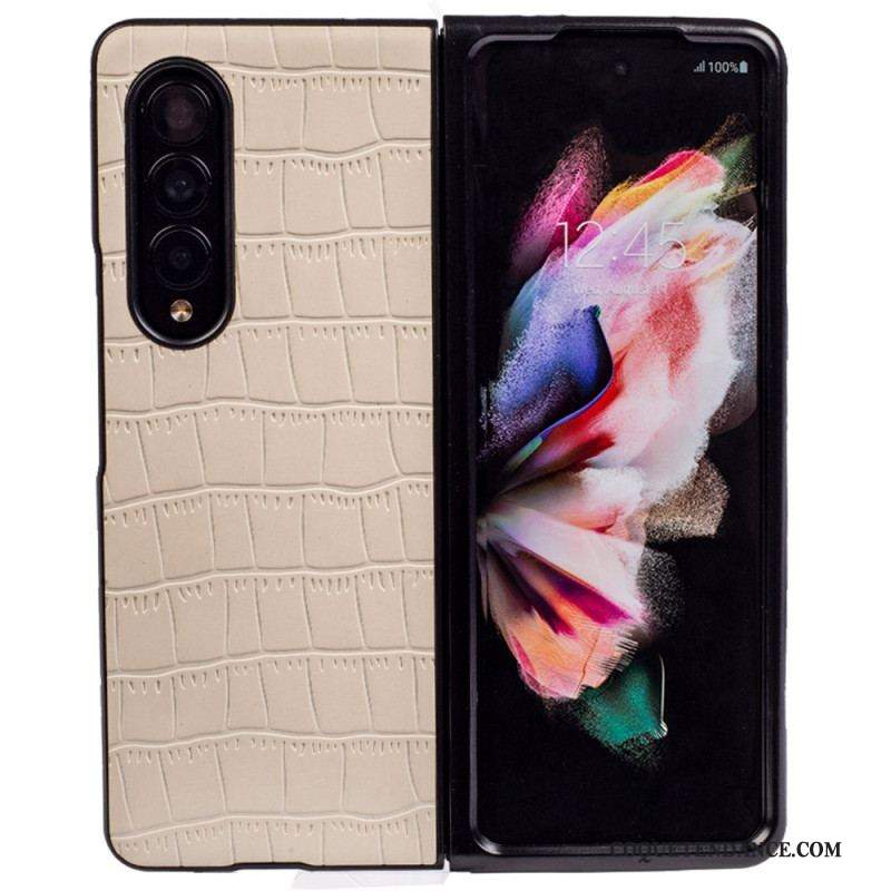 Coque Samsung Galaxy Z Fold 4 Relief Croco