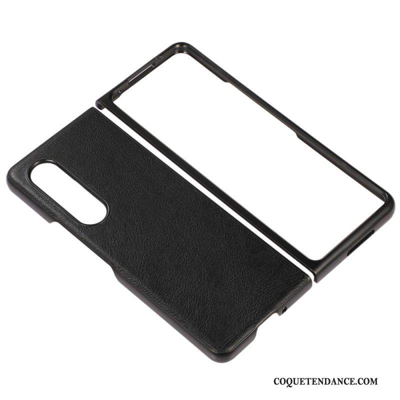 Coque Samsung Galaxy Z Fold 4 Simili Cuir Classique