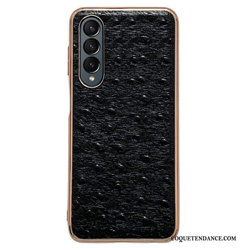 Coque Samsung Galaxy Z Fold 4 Texture Autruche