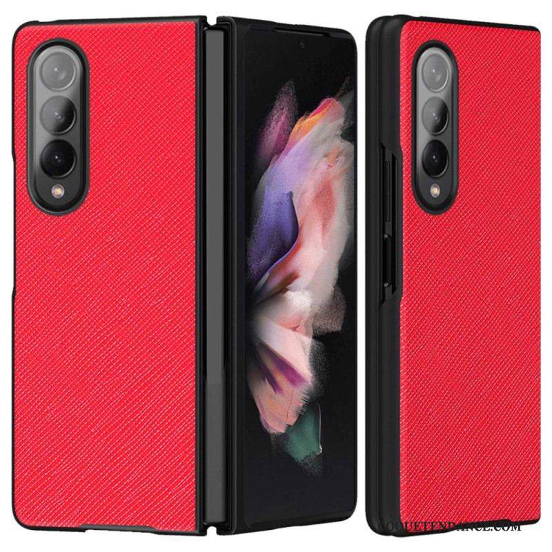 Coque Samsung Galaxy Z Fold 4 Texture Tissée