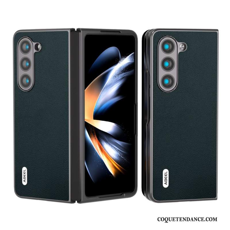 Coque Samsung Galaxy Z Fold 5 Vrai Cuir ABEEL