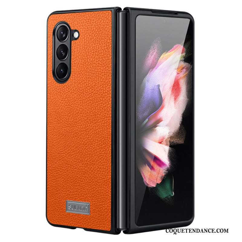 Coque Samsung Galaxy Z Fold 6 Simili Cuir Litchi SULADA