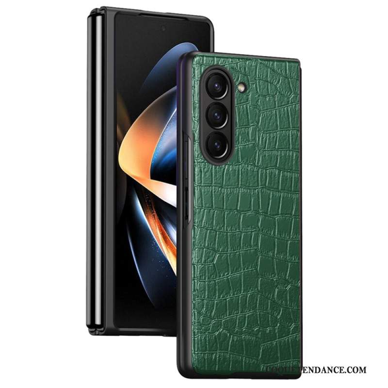 Coque Samsung Galaxy Z Fold 6 Style Crocodile