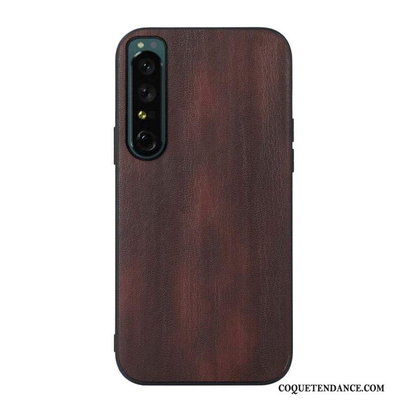 Coque Sony Xperia 1 IV Simili Cuir