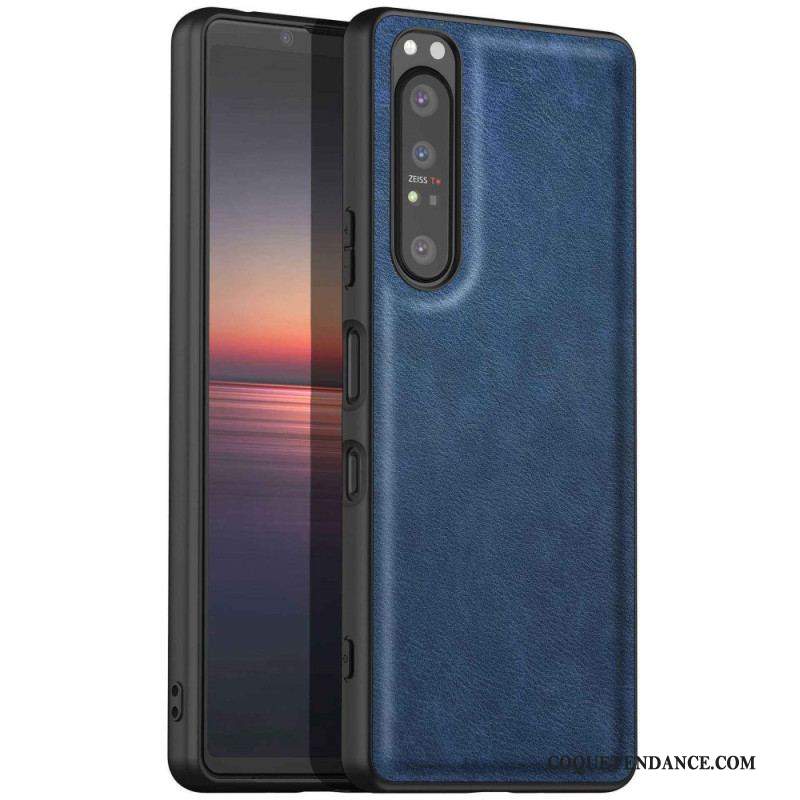 Coque Sony Xperia 1 IV Simili Cuir