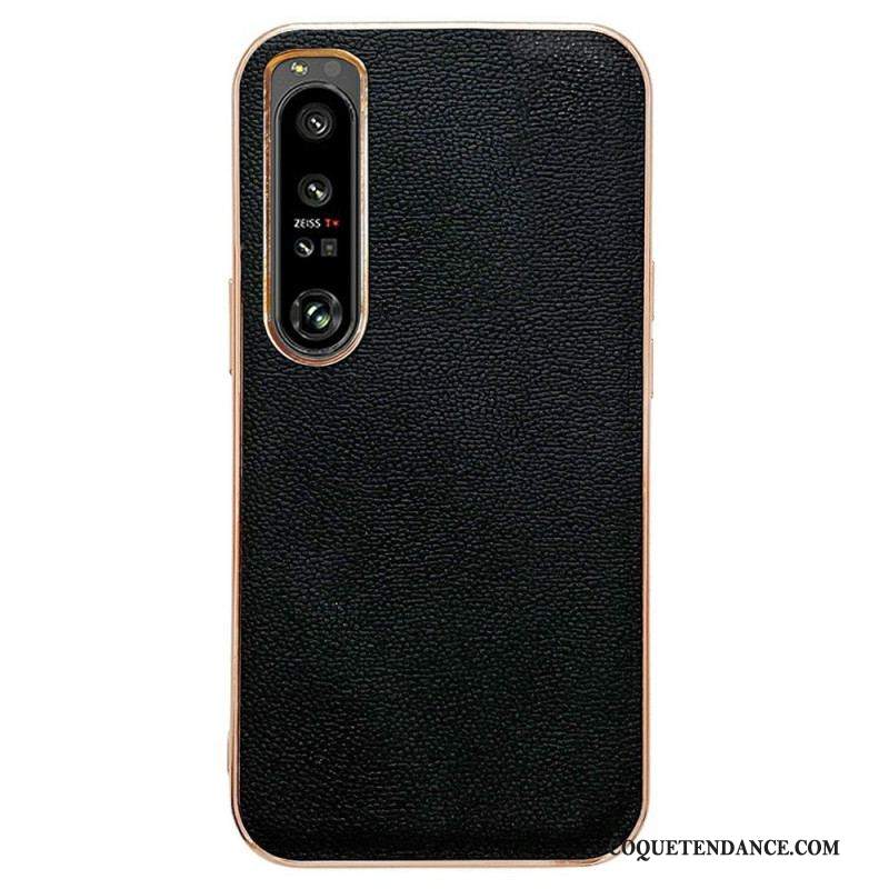 Coque Sony Xperia 1 IV Vrai Cuir