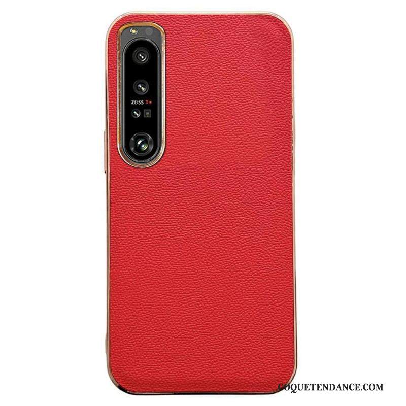 Coque Sony Xperia 1 IV Vrai Cuir