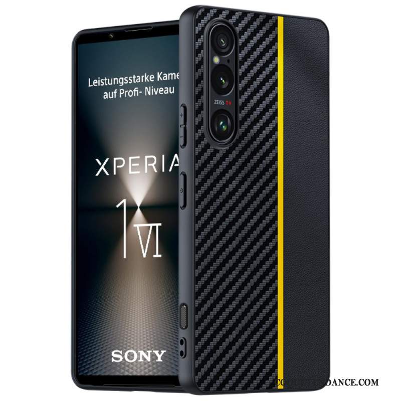 Coque Sony Xperia 1 VI Style Fibre Carbone