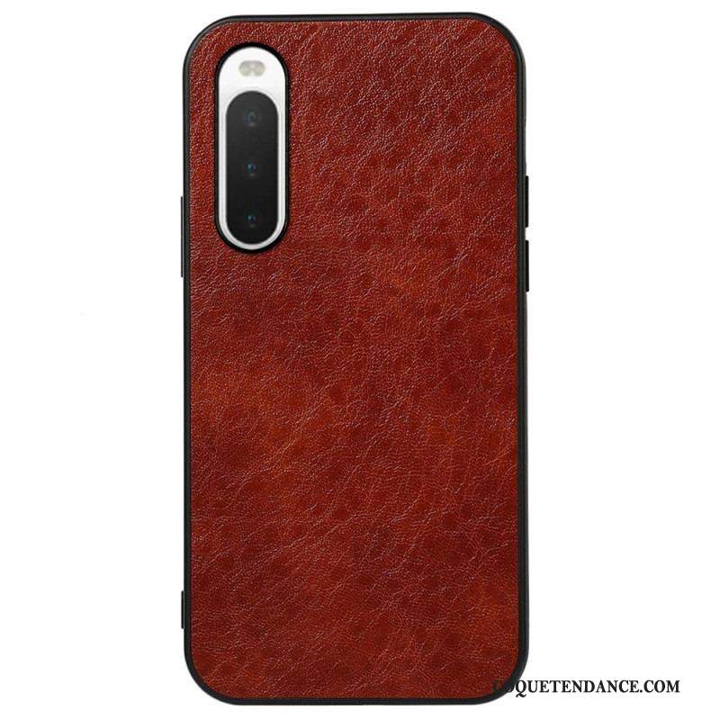 Coque Sony Xperia 10 IV Effet Cuir