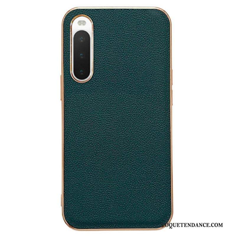 Coque Sony Xperia 10 IV Véritable Cuir Color