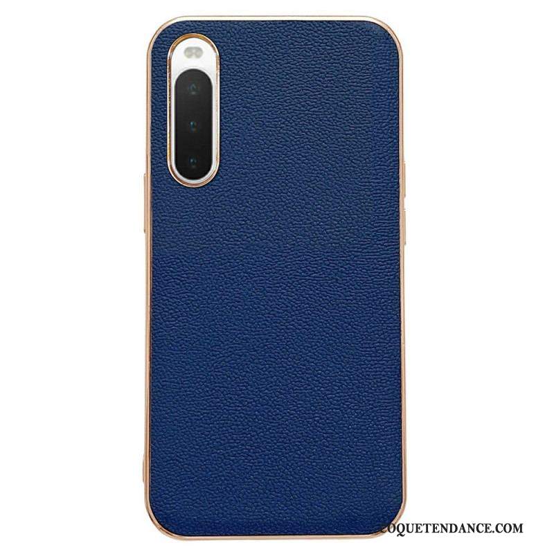 Coque Sony Xperia 10 IV Véritable Cuir Color