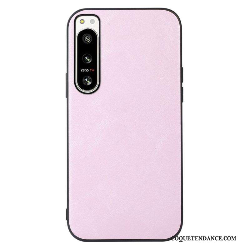 Coque Sony Xperia 5 IV Effet Cuir Look Raffiné