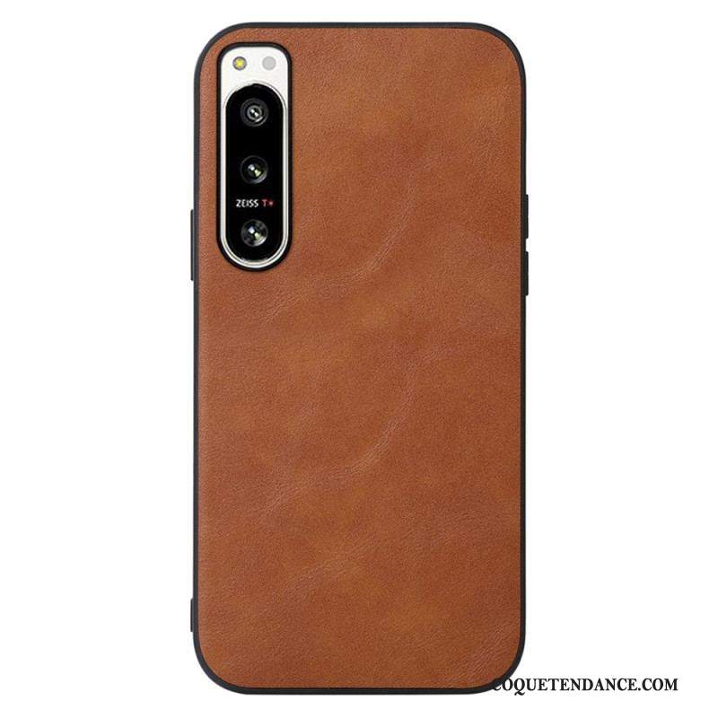 Coque Sony Xperia 5 IV Effet Cuir Look Raffiné