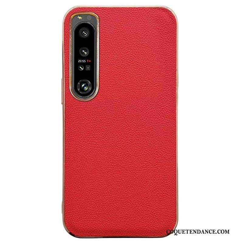 Coque Sony Xperia 5 IV Vrai Cuir