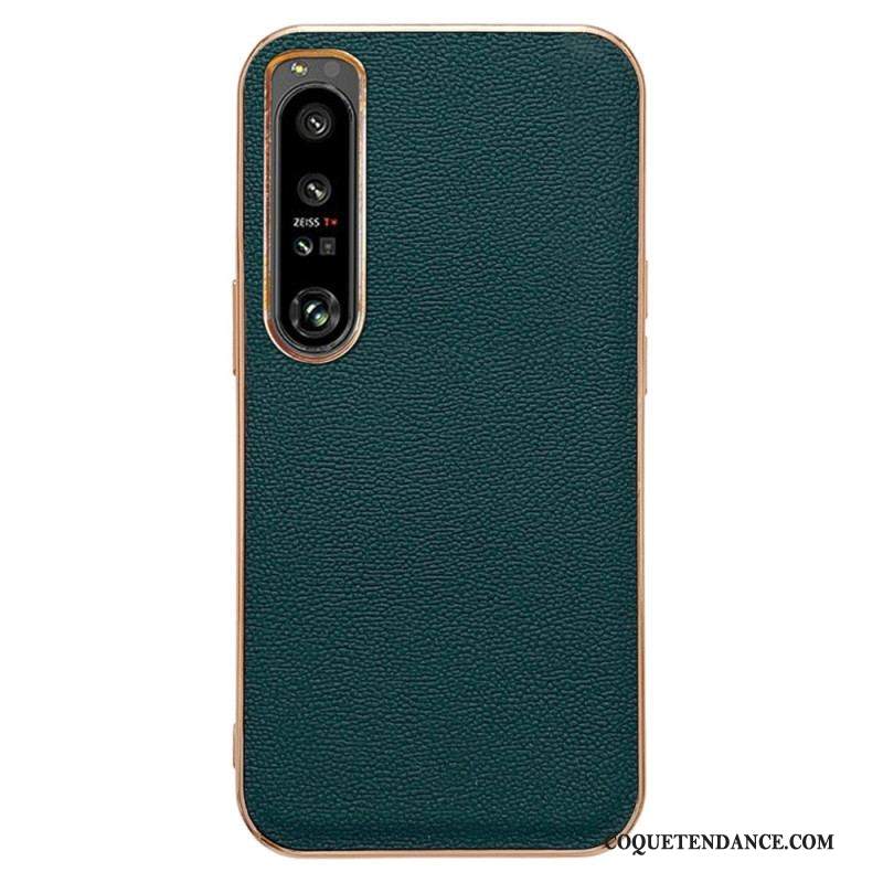 Coque Sony Xperia 5 IV Vrai Cuir