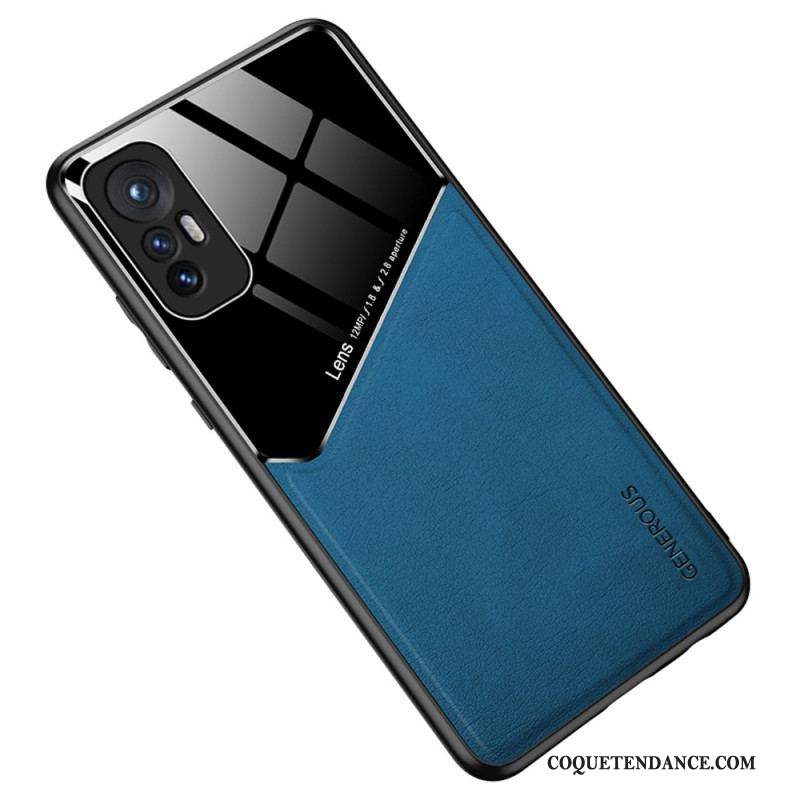 Coque  Xiaomi 12 / 12X  Effet Cuir Magnétique