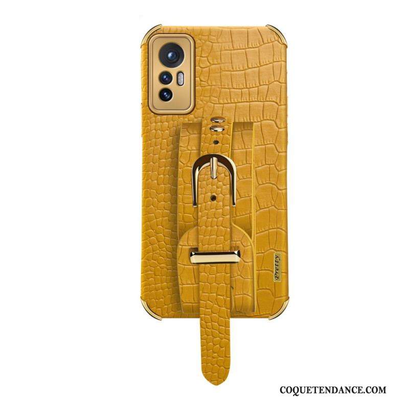 Coque  Xiaomi 12 / 12X Style Crocodile avec Sangle Support