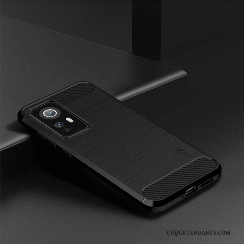 Coque Xiaomi 12 Lite Fibre Carbone Brossée MOFI