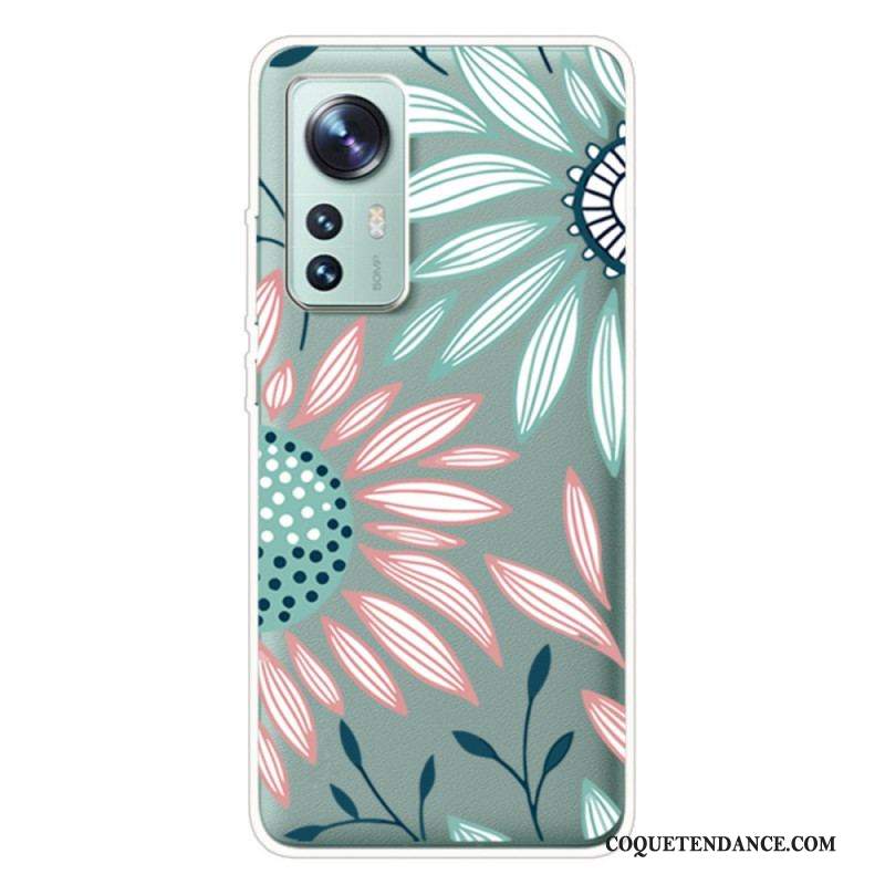 Coque Xiaomi 12 Pro Silicone Fleur