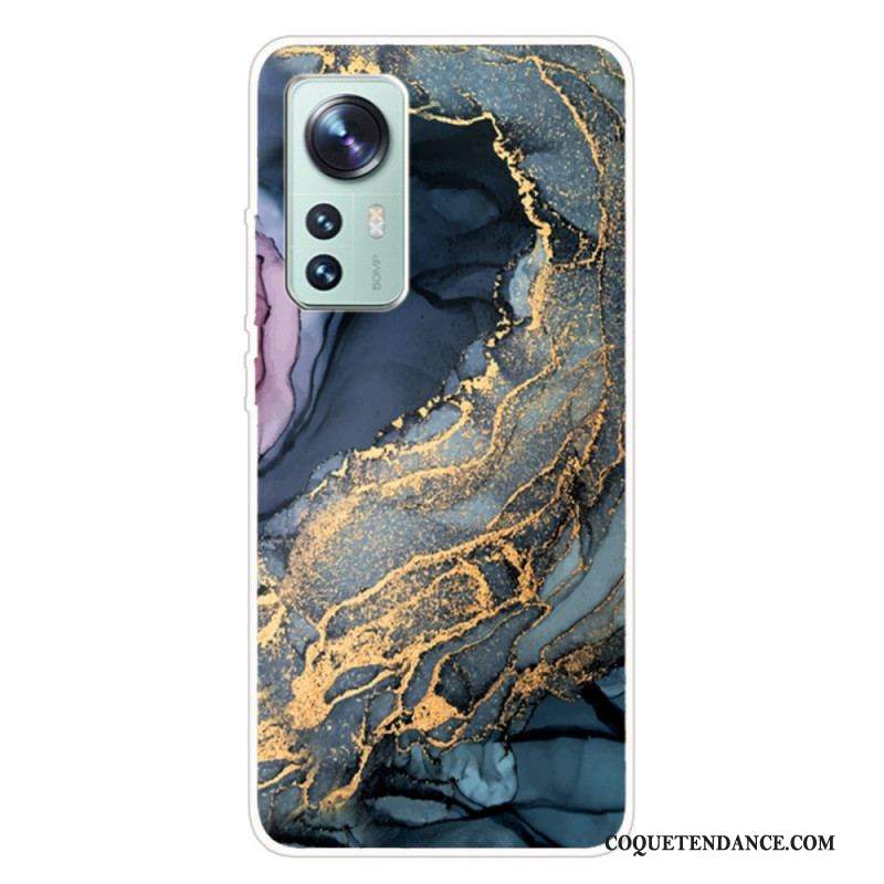 Coque Xiaomi 12 Pro Silicone Marbre Aquarelle