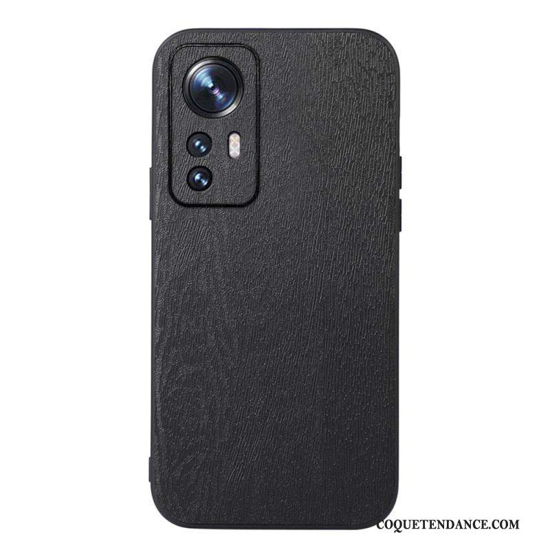 Coque Xiaomi 12 Pro Style Cuir Effet Bois