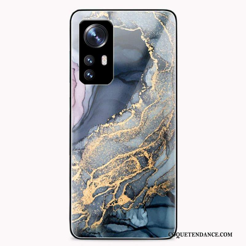 Coque Xiaomi 12 Pro Verre Trempé Marbre Coloré