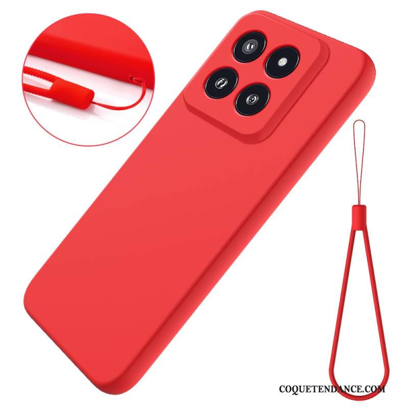 Coque Xiaomi 14 Pro Silicone Liquide à Lanière