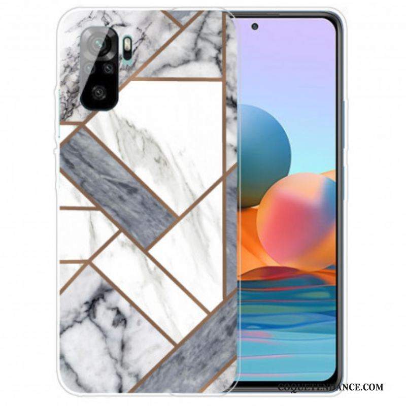 Coque Xiaomi Redmi Note 10/10S/Poco M5s Marbre Géométrie Intense