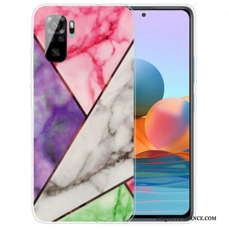 Coque Xiaomi Redmi Note 10/10S/Poco M5s Marbre Géométrie Intense