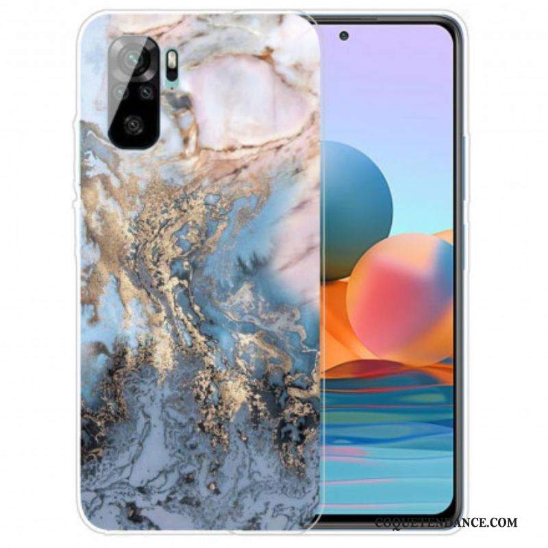 Coque Xiaomi Redmi Note 10/10S/Poco M5s Motif Marbre