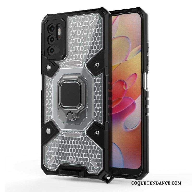 Coque Xiaomi Redmi Note 10 5G / Poco M3 Pro 5G Nid d'Abeille avec Anneau