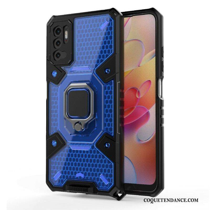 Coque Xiaomi Redmi Note 10 5G / Poco M3 Pro 5G Nid d'Abeille avec Anneau